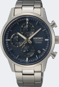 Seiko Heren analoog kwarts horloge met metalen armband
